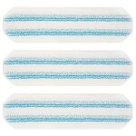 Chiffon de nettoyage en microfibre � double usage pour balai � franges plat, pour usage humide et sec ...