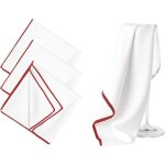 Chiffons de polissage microfibre vitre anti trace chiffon lot de 3 blanc rouge �pais et absorbant pour ...