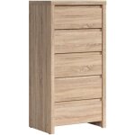 Petits - meubles - chiffonnier 5 tiroirs soren bois