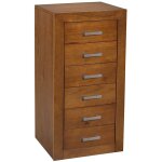 Chiffonnier meuble de rangement en pin massif coloris cerisier - longueur 50 x profondeur 40 x hauteur ... Chiffonnier meuble de rangement en pin massif coloris cerisier - longueur 50 x profondeur 40 x hauteur ...