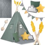 Childrens tipi tent nk 406 nukido - green 88324