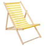 Chilienne bois rayures jaune - lot de 2 Chilienne bois rayures jaune - lot de 2