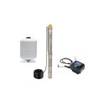 Pompe a puits profonds 3, 5 6300 l / hauteur 6, 2 avec inverter et 5 l Pompe a puits profonds 3, 5 6300 l / hauteur 6, 2 avec inverter et 5 l