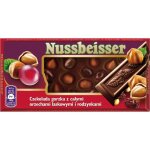 Chocolat noir nussbeiser aux noisettes et aux raisins secs - 100 g Chocolat noir nussbeiser aux noisettes et aux raisins secs - 100 g