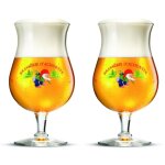 La chouffe - lot de 2 verres � bi�re 25 cl officiels