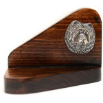 Chow chow - bougeoir en bois avec chien, photophore, m�morial pour chien par art - dog