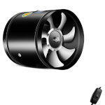 Choyclit - 40w ventilateur tubulaire axial � 150 mm, ventilateur d'�chappement, pour salle de bain, toilettes, ...