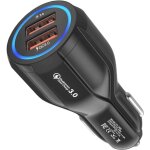 Choyclit - chargeur de voiture usb, 2 ports, quick charge 3. 0 allume - cigare compatible avec iphone, ...