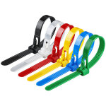 Choyclit - collier de serrage plastique r�utilisables 4x150mm , attache c�ble color�es, serre c�bles ...