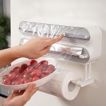 Coupe - film 3 en 1 avec porte - rouleau, distributeur magntique de film plastique, distributeur de ...