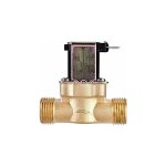Lectrique lectrovanne magntique en laiton 1 / 2' ac 220v n / c normalement ferme robinet de dbit ...