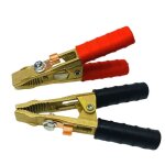 Kit 2 pinces pro( + et ) en laiton de batterie ou de demarrage 250b, pinces de demarrageou de batterie ...