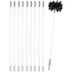 Kit de ramonage pour pole  granuls hrisson ramonage, brosse pour tuyau de pole chemine, avec 9 ...
