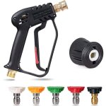 Choyclit pistolet de lavage haute pression 4000 psi avec 5 embouts de buse d'eau, pistolet de nettoyage ...