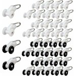 Choyclit rouleaux planeur de rideau 40 pièces crochet pergola rail rouleaux de rail de rideau roue de ... Choyclit rouleaux planeur de rideau 40 pièces crochet pergola rail rouleaux de rail de rideau roue de ...