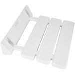 Choyclit - sige de douche rabattable mural, banc de salle de bain pliable pour sauna domestique, blanc ...