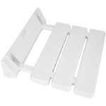 Choyclit - siège de douche rabattable mural, banc de salle de bain pliable pour sauna domestique, blanc ... Choyclit - siège de douche rabattable mural, banc de salle de bain pliable pour sauna domestique, blanc ...