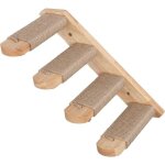 Choyclit - tag�re murale d'escalade pour chat � quatre marches avec griffoir en jute pour chat