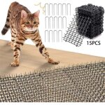 Choyclit tapis anti chat, pic anti chat, 15 st�cketapis anti chien avec epine, barriere anti chat exterieur, ...