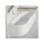 Ravak - chrome - baignoire asymtrique 1700x1050 mm, gauche, blanc ca31000000