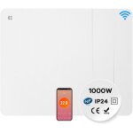Ciarra radiateur �lectrique 1000w chauffage mural wifi connect� double c?ur de chauffe ip24 programable ...