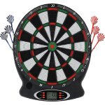 Cible de fl�chettes �lectronique professionnelle � suspendre, �cran lcd, indicateur de score, jeu de ...