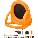 Cible foot gonflable 2 m, jeu de flchettes gante avec 4 balles de frappe, 12 balles de tennis et une ...