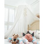 Ciel de lit pour b�b� enfants, moustiquaire ronde rideau baldaquin d�me princesse tente de lit, dressing ...