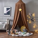 Ciel de lit pour bb enfants, moustiquaire ronde rideau baldaquin dme princesse tente de lit, dressing ...