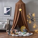 Ciel de lit pour b�b� enfants, moustiquaire ronde rideau baldaquin d�me princesse tente de lit, dressing ...