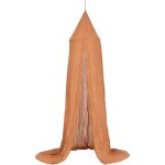 Drap de lit double lili avec ciel de lit en terracotta ? atmosphera crateur d'intrieur