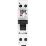 Disjoncteur magn�to - thermique dpn 1p + n 32a courbe c - 1 module din (18mm) 6000a / 6ka 230v pour tableau ...