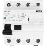 Cilia interrupteur diff�rentiel 4p 25a 30ma type ac - 400v triphas� - 4 modules - protection t�trapolaire ...