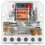Cilia t�l�rupteur commutateur 230v ac 10a - 4 s�quences - 2 contacts no - compatible avec finder 26. ...