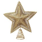 Cimier de sapin de nol toile scintillante sommet de sapin dcoration d'arbre de nol topper sapin de ...