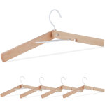 Cintre en bois, lot de 5, pliable, n'abîme pas le col du vêtement, l : env. 44 cm, stable, nature et ... Cintre en bois, lot de 5, pliable, n'abîme pas le col du vêtement, l : env. 44 cm, stable, nature et ...