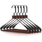 Cintres en bois � larges �paules, cintres robustes en m�tal pour manteaux, vestes, pantalons, robes, ...