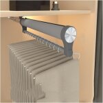 Cintre coulissant, tringle t�lescopique r�glable, support de rangement pour armoire, porte - pantalons ...
