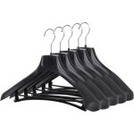 Cintres larges pantalons costumes manteaux vestes en plastique noir lot de 5 Cintres larges pantalons costumes manteaux vestes en plastique noir lot de 5