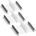 Cintres m�tal avec clips ajustables ? cintres pour pantalon et jupe, anti - rides, gain de place, paquet ...