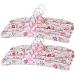 Cintres rembourrés, 10pcs 15 pouces de coucher en satin floral, cintres rembourrés non glissants, pas ... Cintres rembourrés, 10pcs 15 pouces de coucher en satin floral, cintres rembourrés non glissants, pas ...