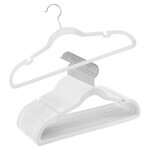 Cintres en velours, lot de 30, antiglisse, avec encoches, barre pour pantalons, crochet pivotant à 360°, ... Cintres en velours, lot de 30, antiglisse, avec encoches, barre pour pantalons, crochet pivotant à 360°, ...