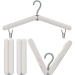 Cintre de voyage pliable avec clips, lot de 4, le s�choir � linge peut �tre utilis� comme cintre de voyage ...
