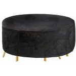 Circulaire jardin table, rond table patio et chaise set housse, r�sistant oxford patio ext�rieur meubles ...