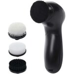 Cireuse � chaussures �lectrique portable, brosse � chaussures sans fil, 4 t�tes de rechange