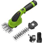 Cisailles  gazon, lgre tondeuse  gazon manche avec batterie 7. 2v 2000mah vert