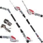 Cisaille � gazon et taille buisson t�lescopique sans fil � batterie 12v inclus 2 lames 10cm et 20cm chargeur ...