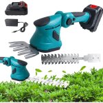 Cisaille de jardin / taille - haie, 2 en 1 cisailles  gazon, batterie 21v, pour couper les haies, les ...