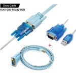 Cisco c�ble de console c�ble s�rie rj45 � db9 et rs232 � usb (2 en 1) pour p�riph�rique cisco 1. 8m + ...