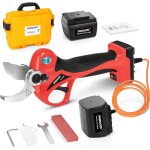 Ciseaux � batterie de 40 mm avec anticoupure, batteries 25v 4ah + 2. 6ah, s�cateurs �lectriques professionnels ...